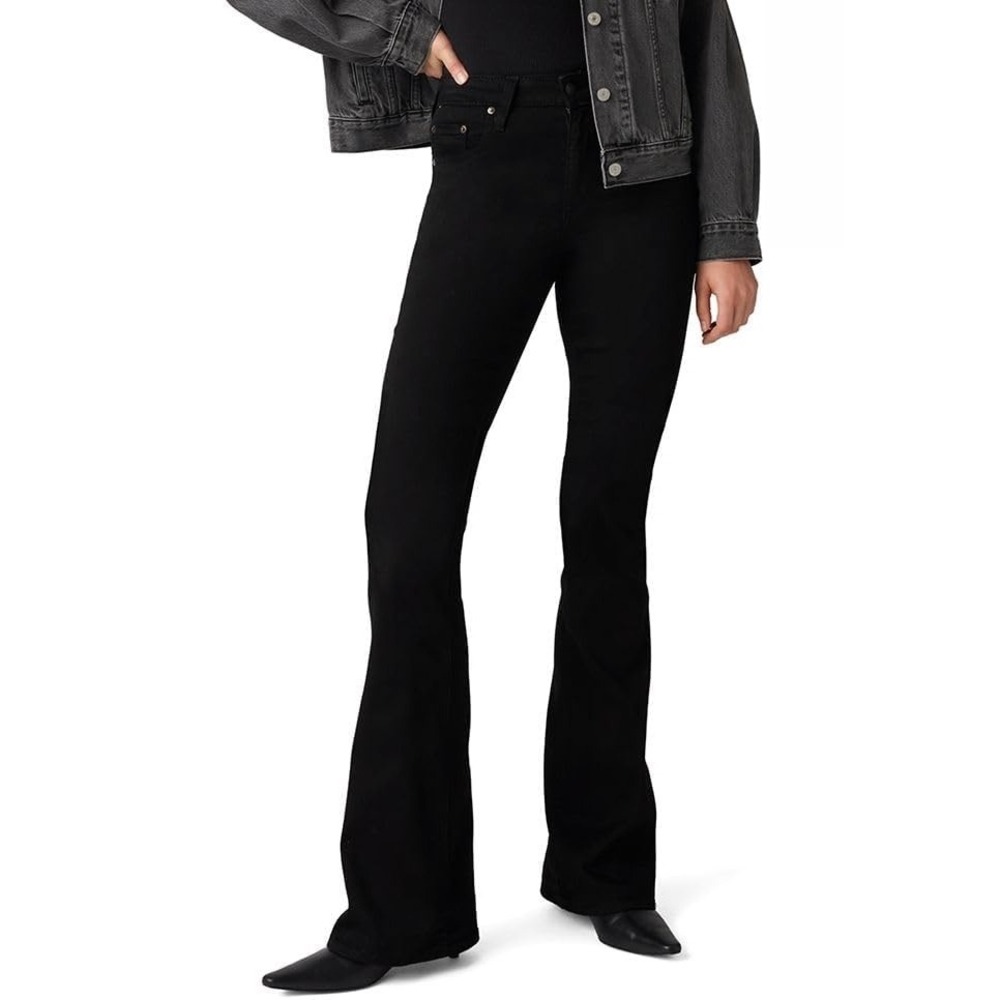 Levi's 726 Flare Corduroy Pants Women's 27x32 Black High Rise New